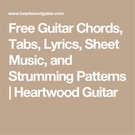 free atabs|Free Guitar Chords, Tabs, Lyrics, Sheet Music, and Strumming .